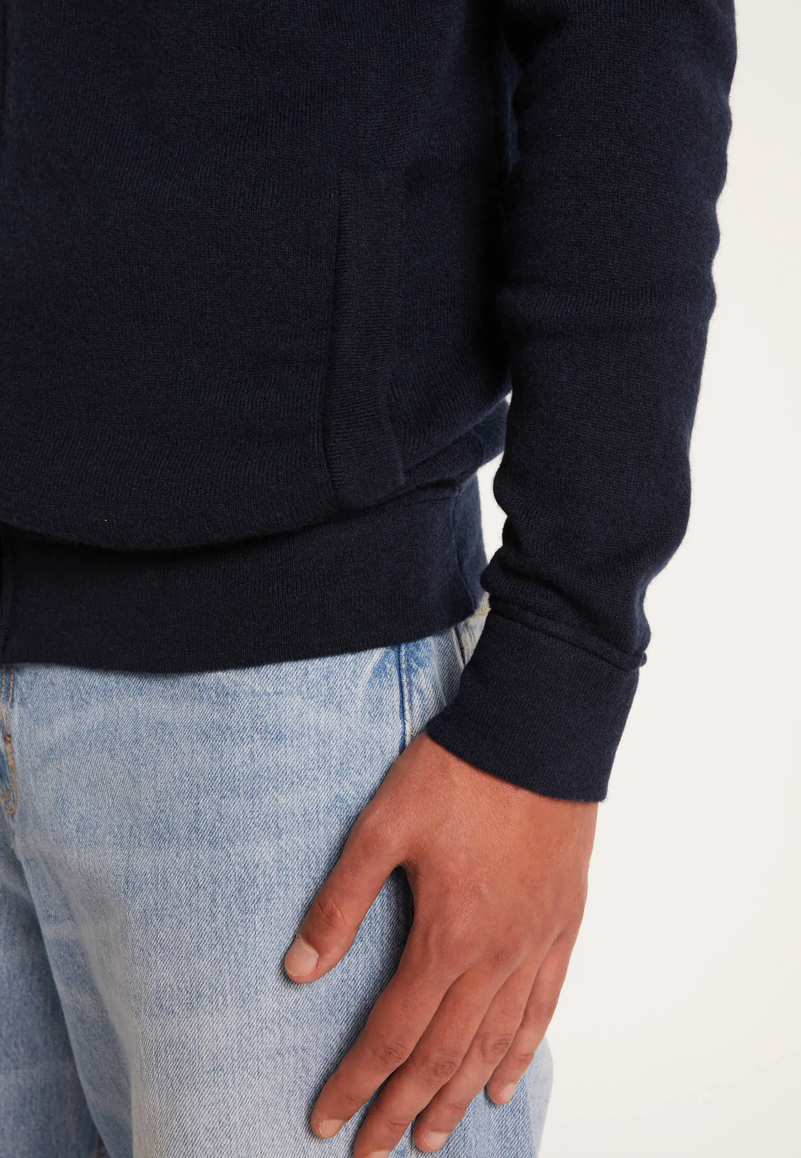 Montagut Zipped cashmere hooded jacket - Emilien