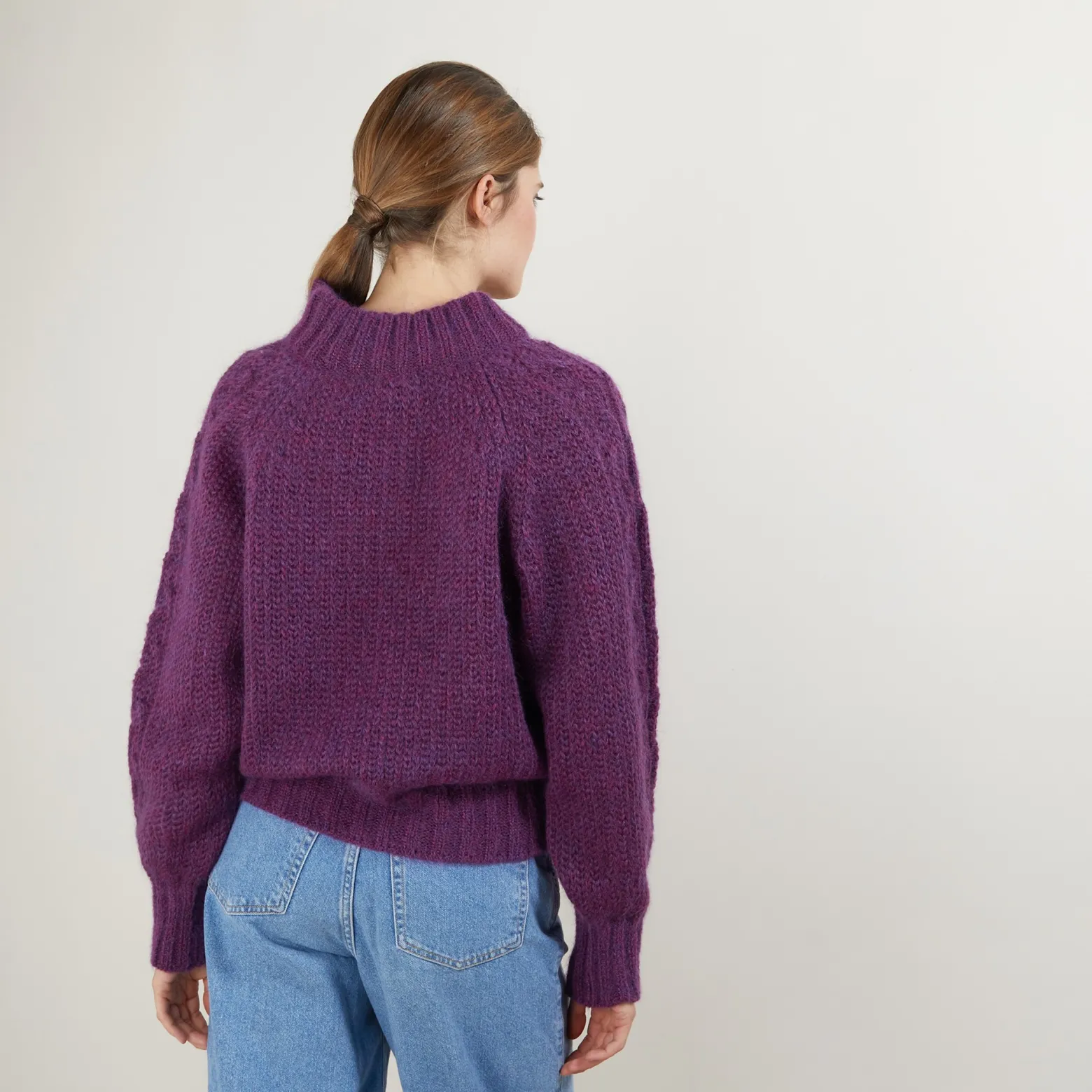 Montagut Zipped high-neck mohair sweater - Gilda