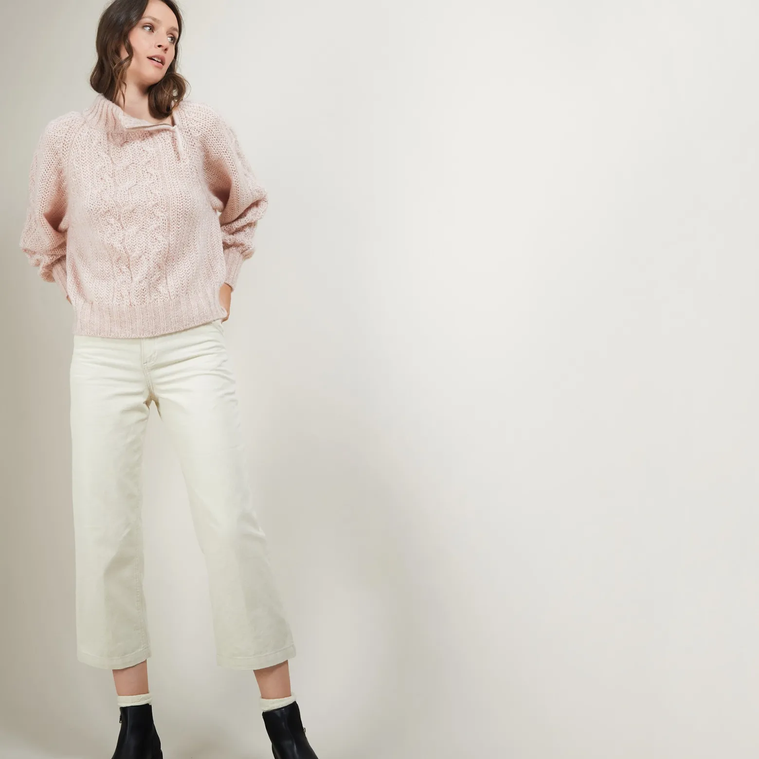 Montagut Zipped high-neck mohair sweater - Gilda