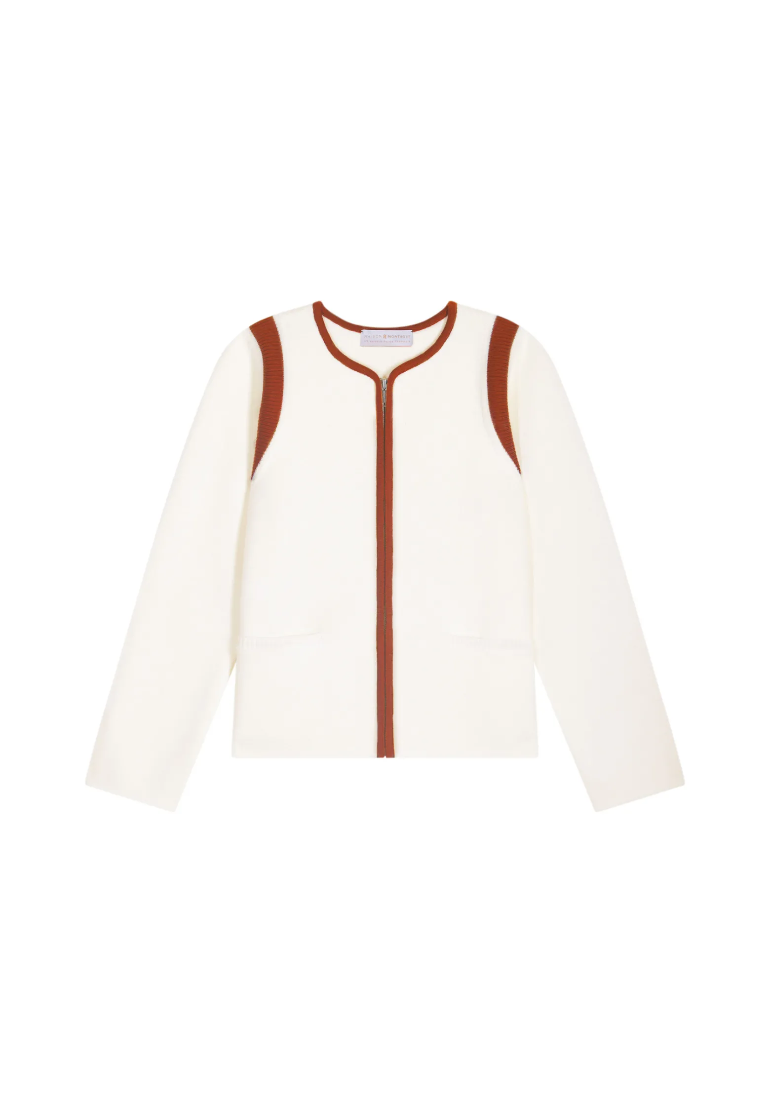 Montagut Zipped jacket in merino wool - Reine
