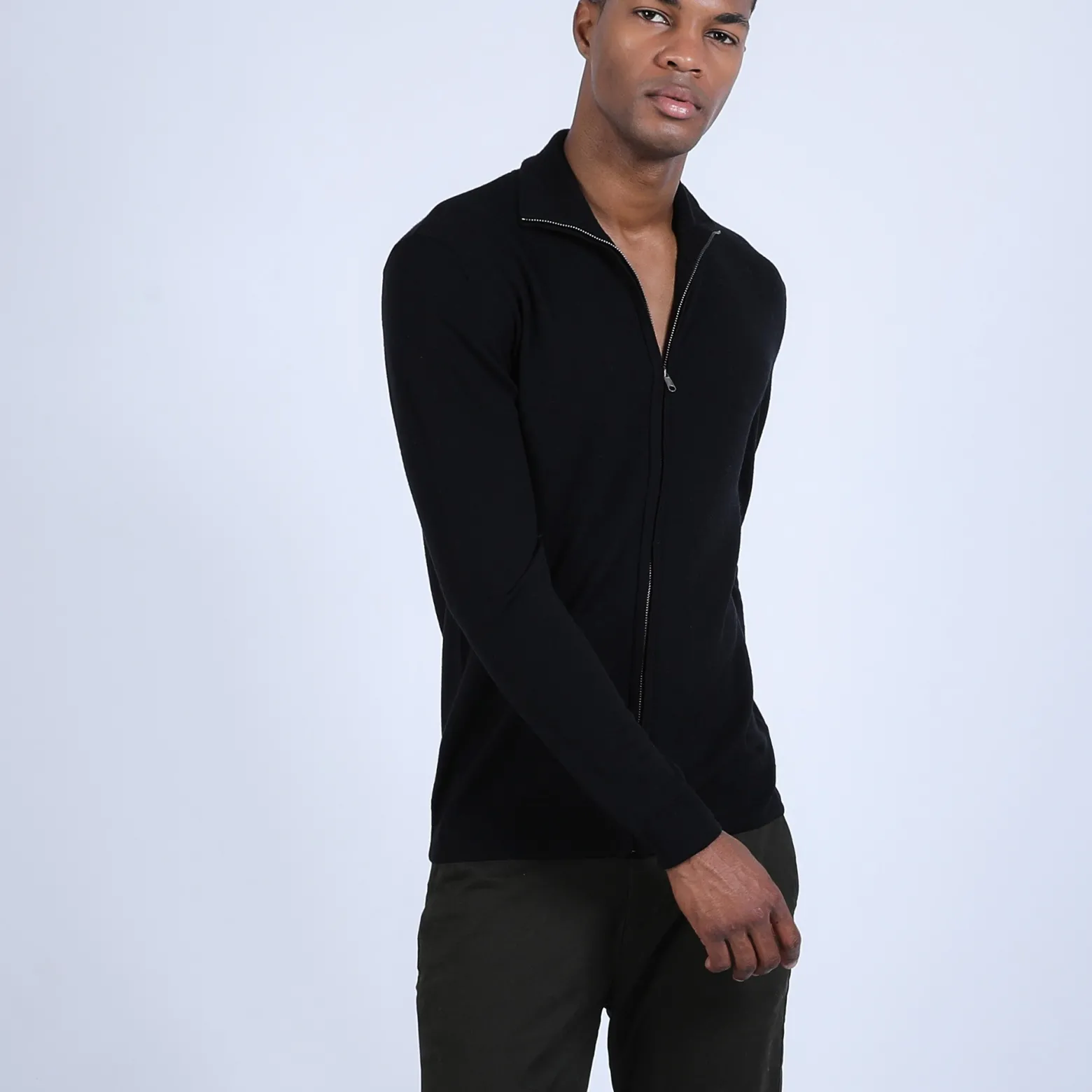 Montagut Zipped merino wool cardigan - Estian