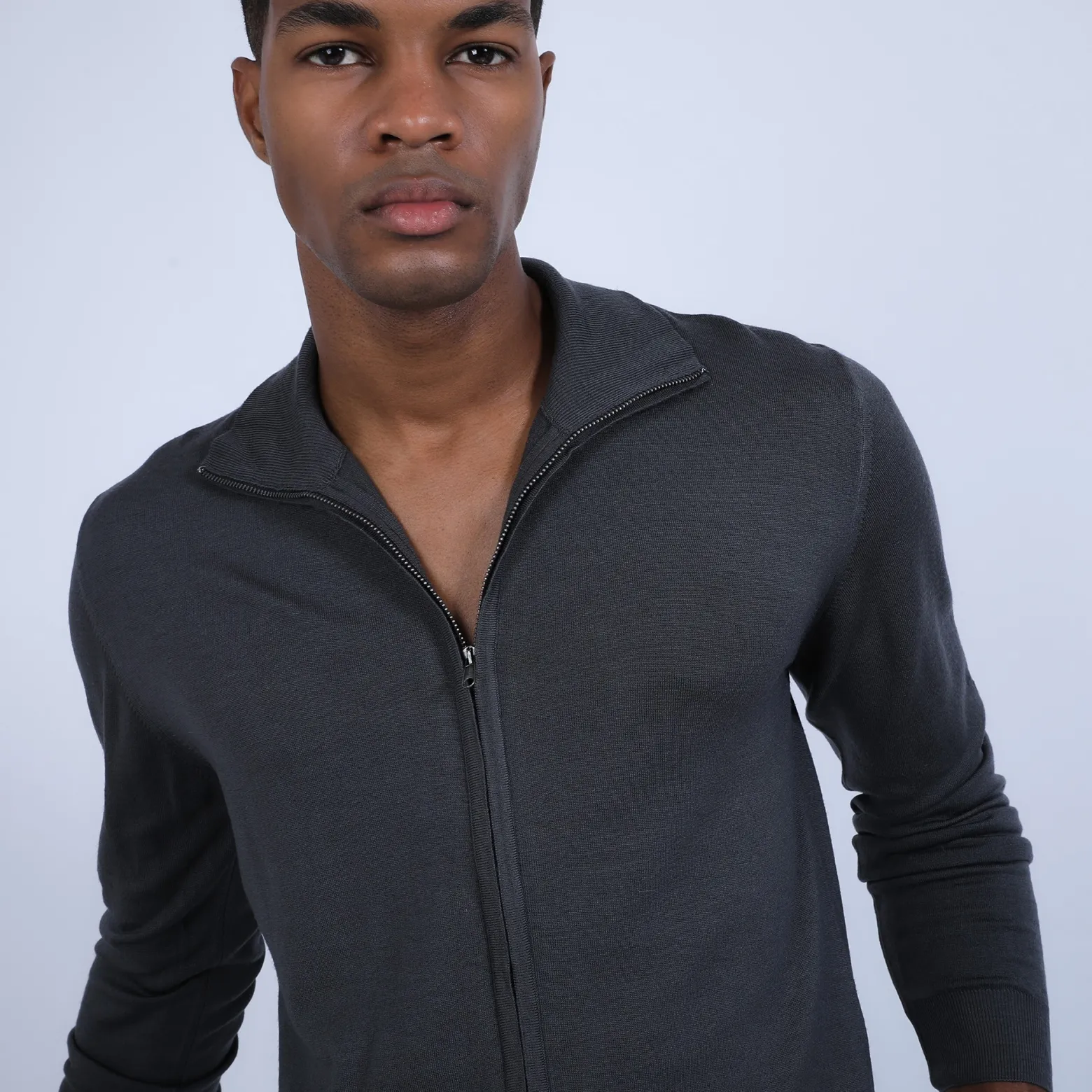 Montagut Zipped merino wool cardigan - Estian